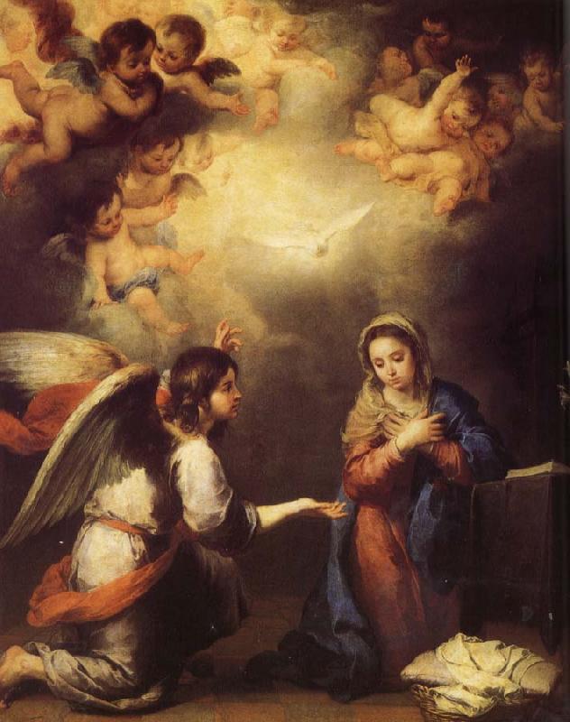 Bartolome Esteban Murillo Angel messenger oil painting picture